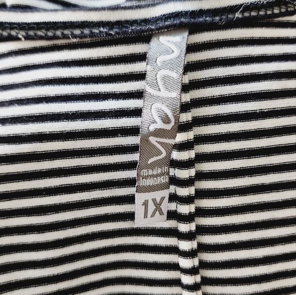 [1X] Nyah Black & White Stripe Tank Dress - Picture 4 of 10